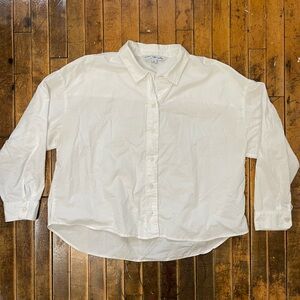 old navy white button down